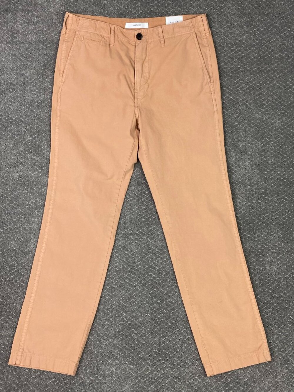 Billy Reid Chino Pant Mens 30 Measures 32x29 Peach Tan Pants Pima Cotton